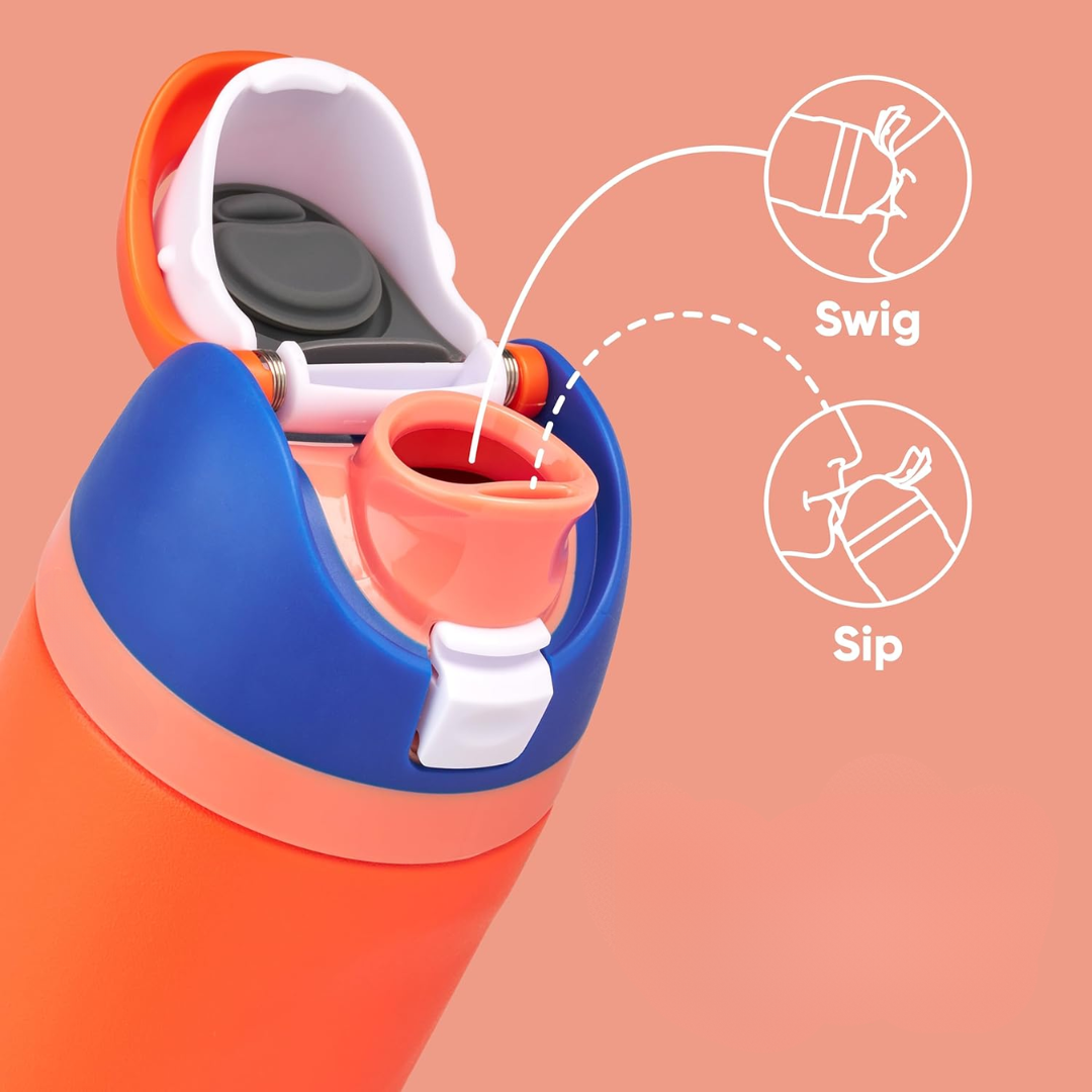 Spill Proof Thermal Stainless Steel Water Bottle with Lid