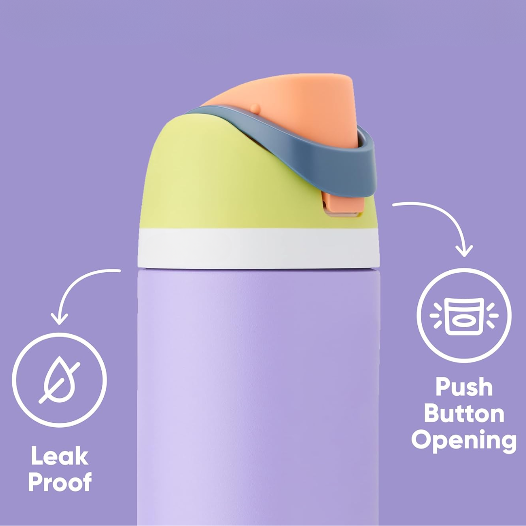 Spill Proof Thermal Stainless Steel Water Bottle with Lid