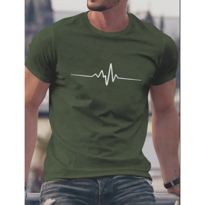 Men's Classic Graphic T-Shirt Comfortable Casual Tee