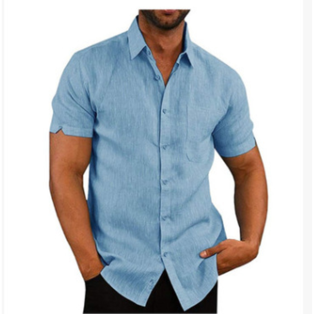 Classic Casual Button Down Shirt with Pocket