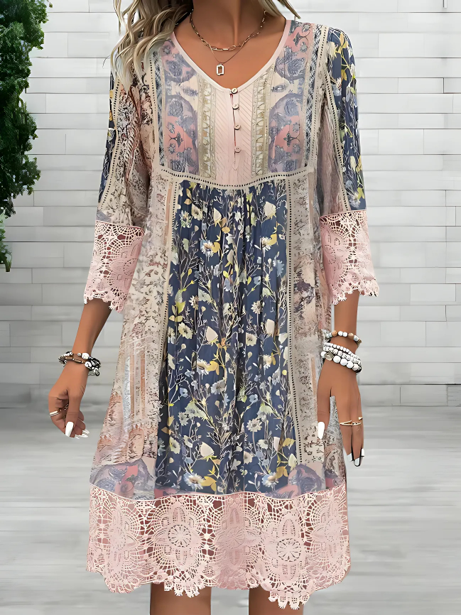 Boho Floral Maxi Dress - Luxivelle