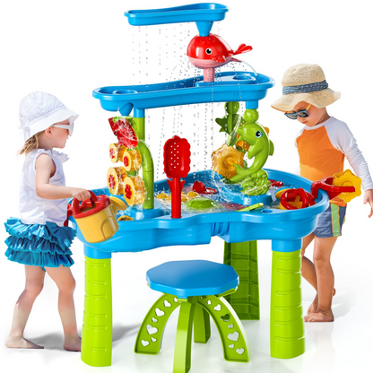 Fun 3-Tier Kids Water Play Table Set - Luxivelle
