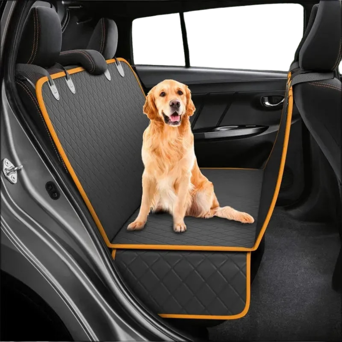 Durable Pet Car Seat Cover with Extra Cushion