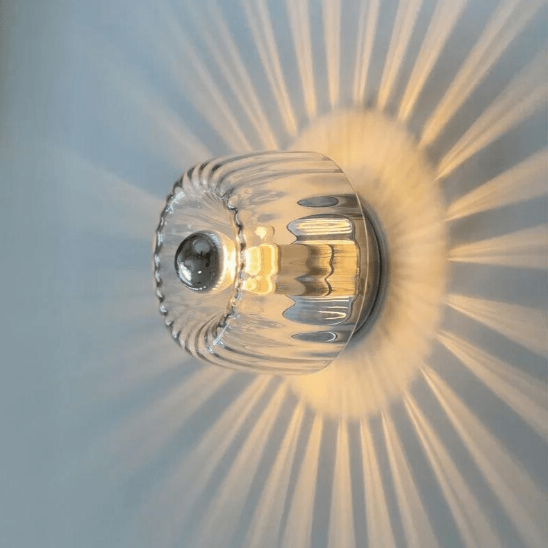 Simple Glass Metal Wall Lamp