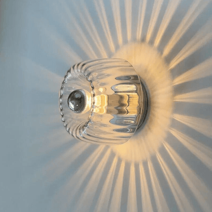 Simple Glass Metal Wall Lamp