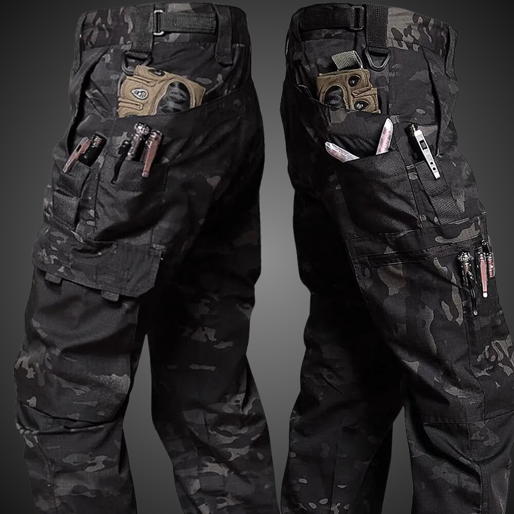 Men's Tactical Cargo Pants with Multiple Pockets