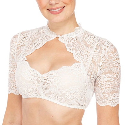 Variant image for Dirndl Blouse - Plus Size Oversized Lace Design-1