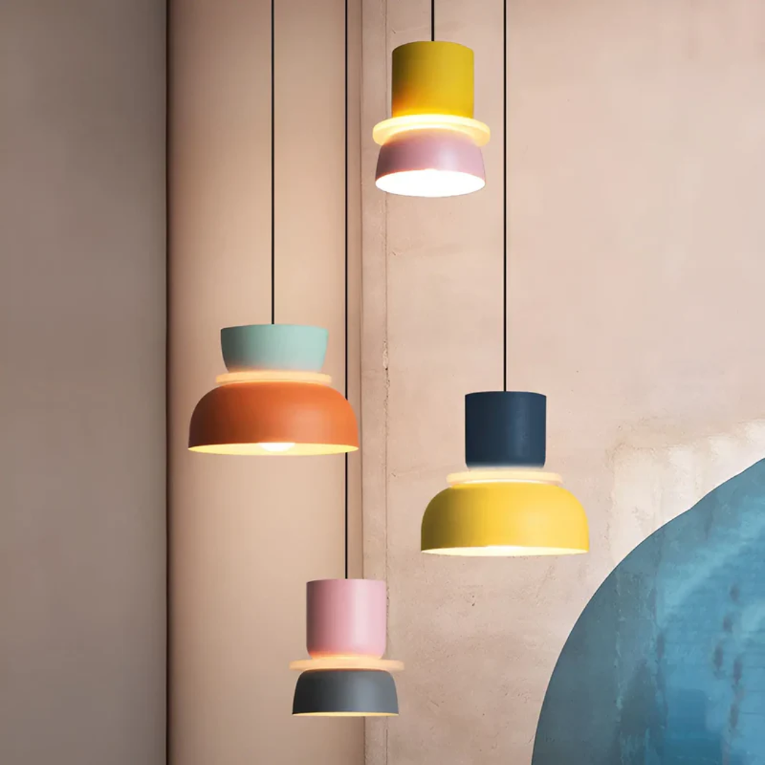 Bright Colourful Macaron Pendant Lamp