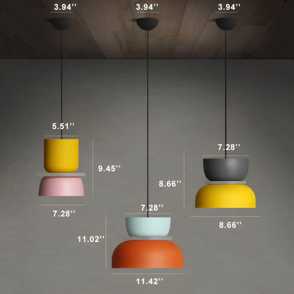 Bright Colourful Macaron Pendant Lamp