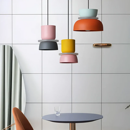 Bright Colourful Macaron Pendant Lamp