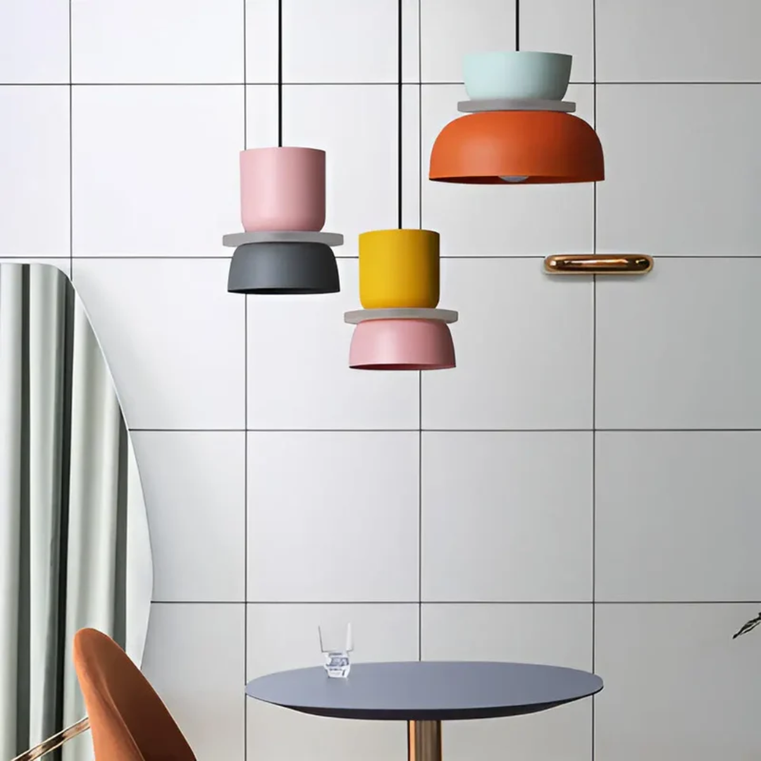 Bright Colourful Macaron Pendant Lamp