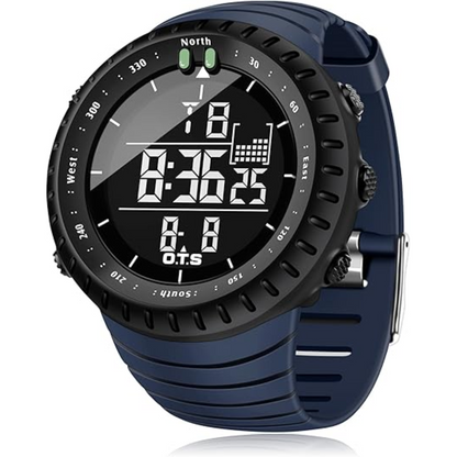 Rugged Men's Digital Outdoor Watch - Water Resistant & LED