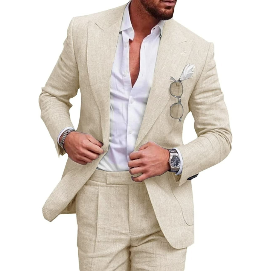 Variant image for Vintage Flair | Wedding Guest Suit Set-49