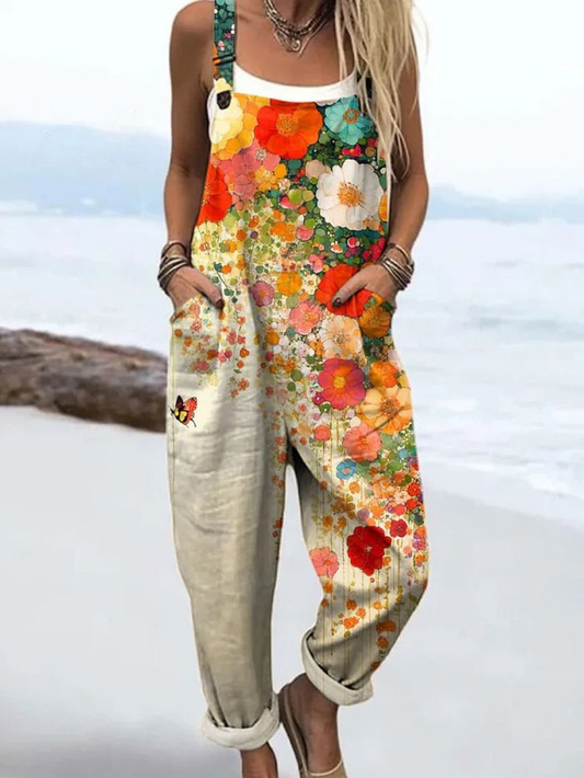 Bohemian Floral Summer Jumpsuit - Luxivelle