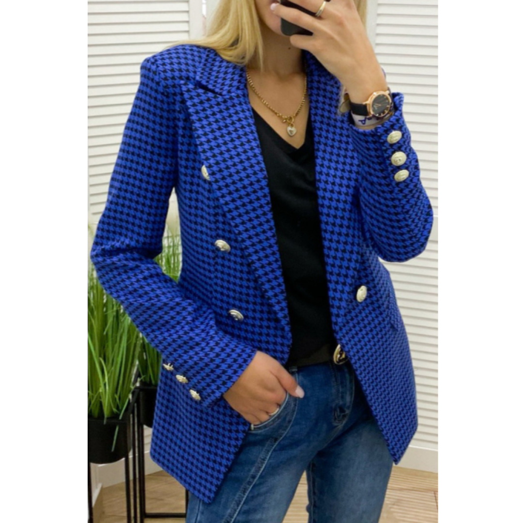 Plaid Jacket for Ladies - Luxivelle