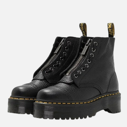 Women's Platform Boots Leather