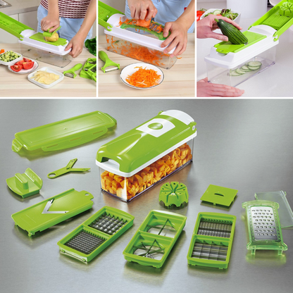 Easy 12-in-1 Veggie Chopper and Slicer Kitchen Tool
