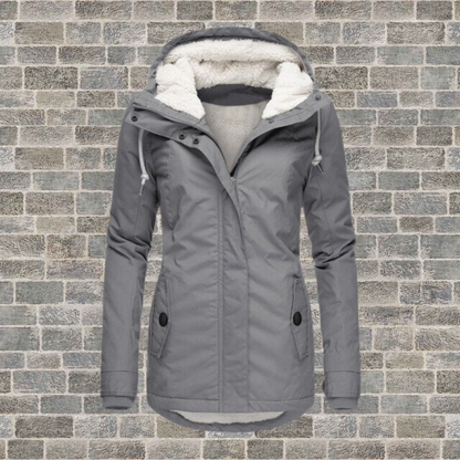Maya | Stylish cotton coat with hood