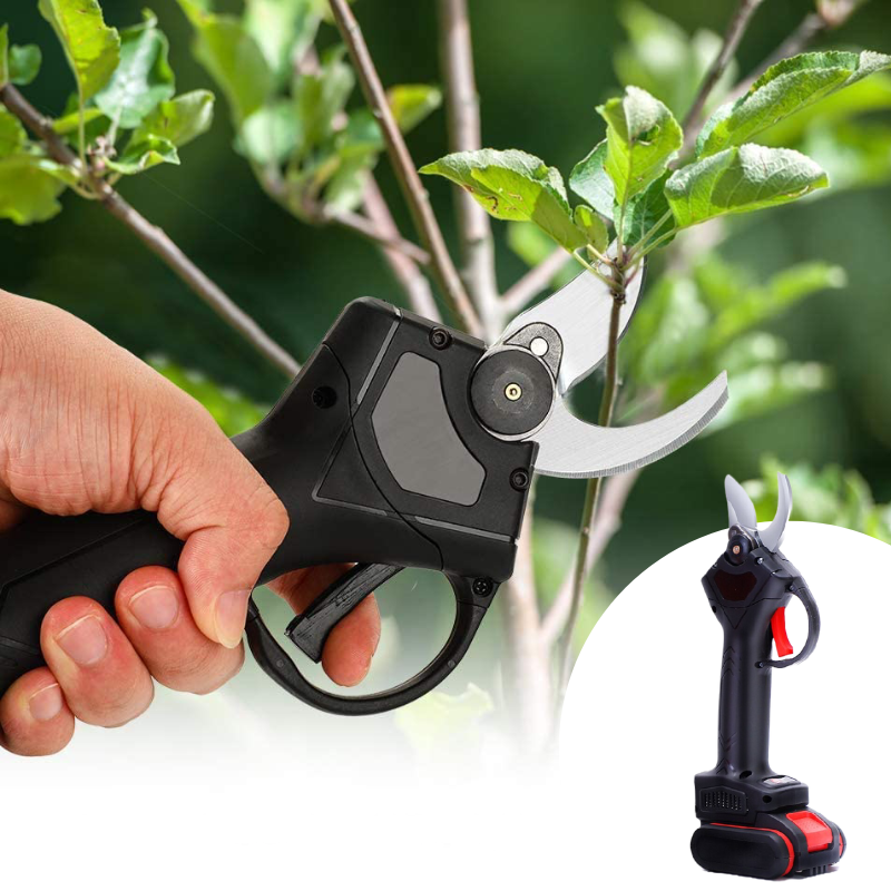 Powerful Cordless Pruning Shears with Sharp Steel Blades - Luxivelle