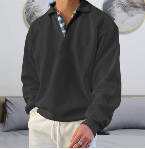 Relaxed Fit Crew Neck Sweater for Men - Luxivelle