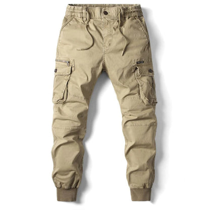 Practical Mens Cargo Pants with Slim Fit and Extra Pockets