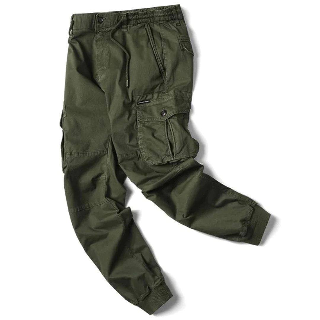 Practical Mens Cargo Pants with Slim Fit and Extra Pockets