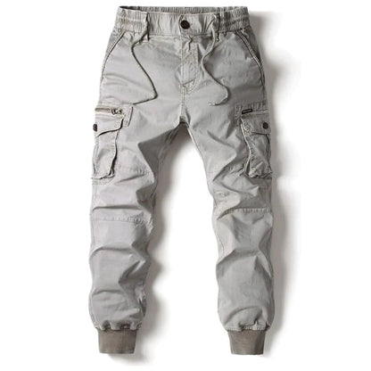 Practical Mens Cargo Pants with Slim Fit and Extra Pockets