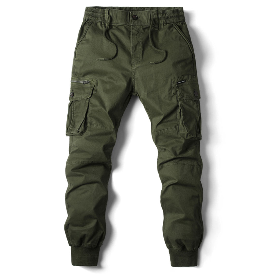 Practical Mens Cargo Pants with Slim Fit and Extra Pockets