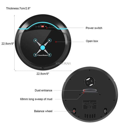 Ultra Quiet Automatic Robot Vacuum Mop Cleaner