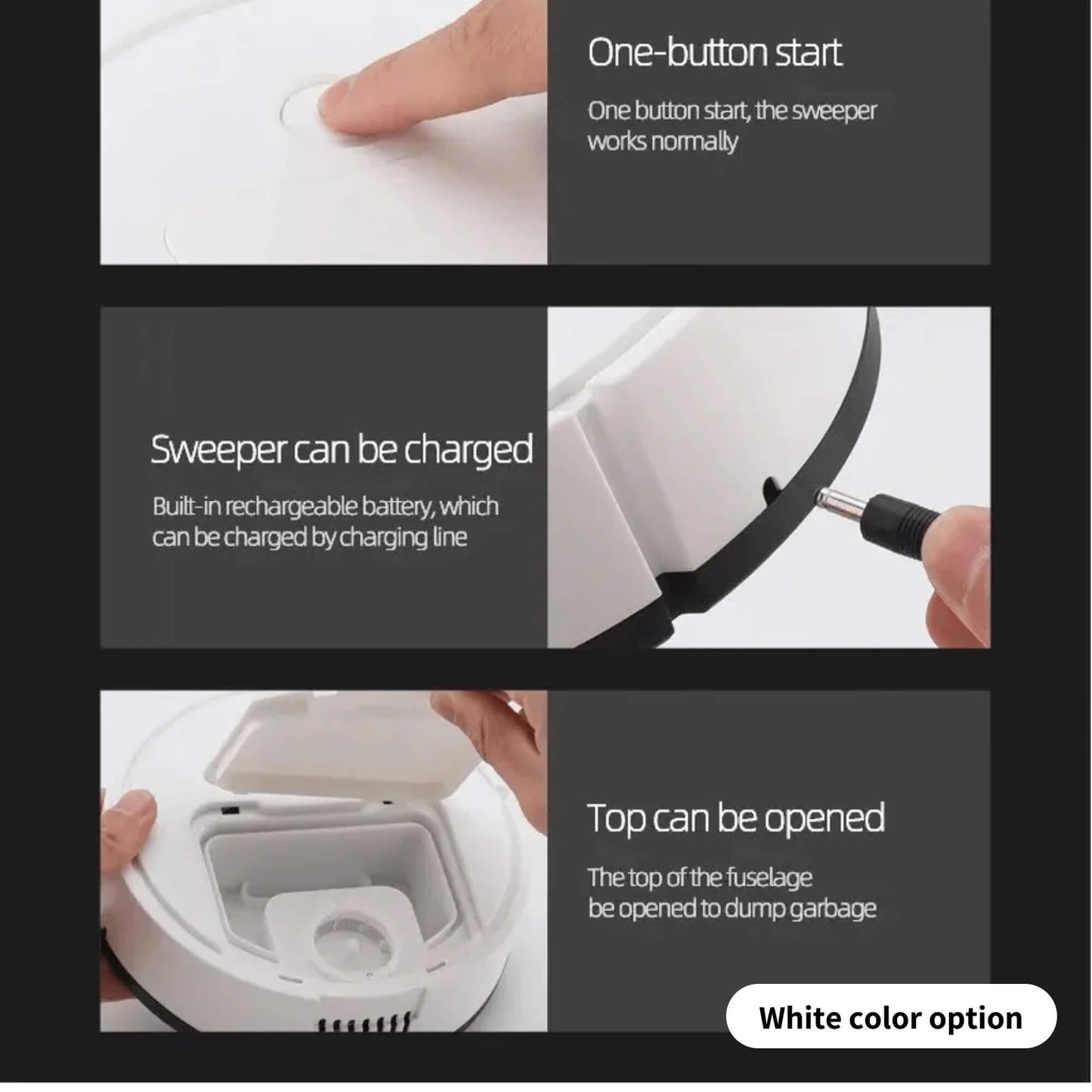 Ultra Quiet Automatic Robot Vacuum Mop Cleaner