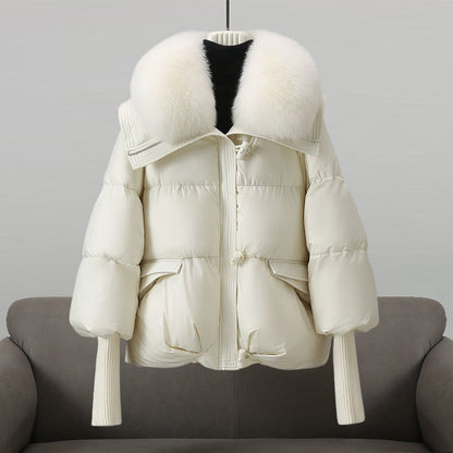 Warm Down Filled Long Coat for Women