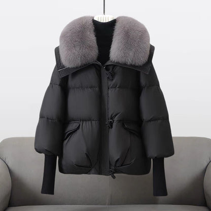 Warm Down Filled Long Coat for Women - Luxivelle