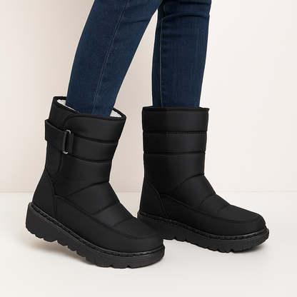 Insulated Waterproof Winter Snow Boots with Grip Sole
