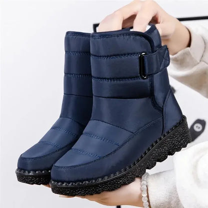 Insulated Waterproof Winter Snow Boots with Grip Sole
