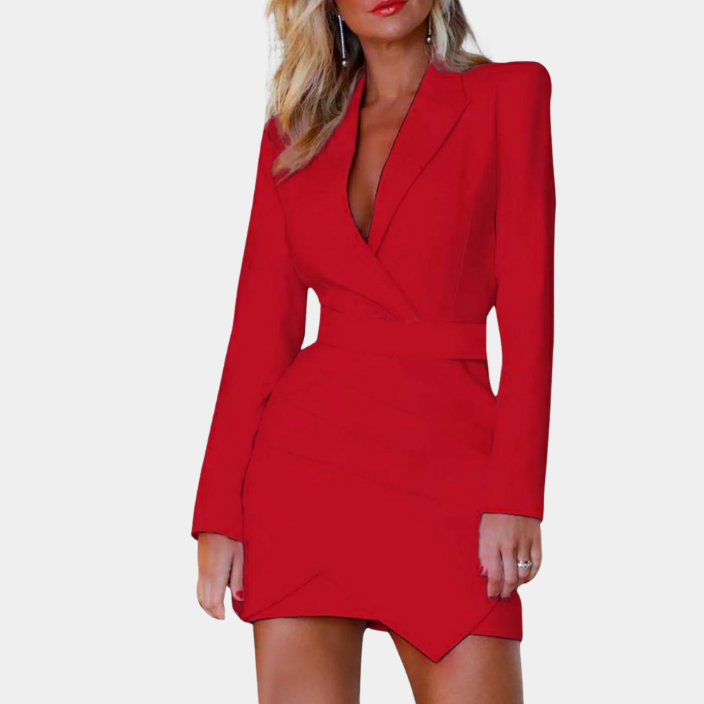 Fit and Flare Blazer Dress