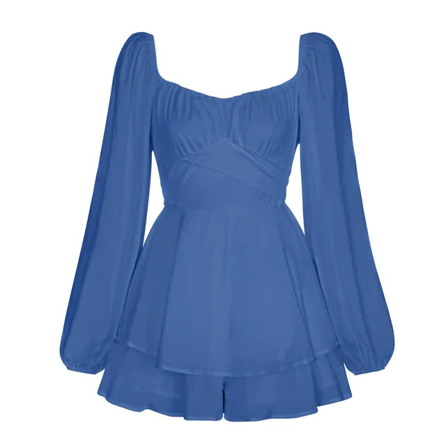 Vanessa | Ruffle Dream Long Sleeve Mini Dress
