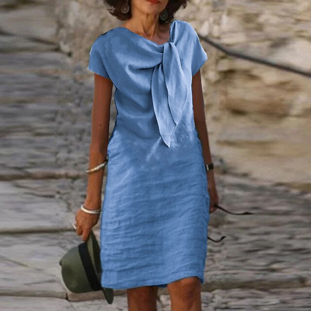 Gaine | Women's Mini Dress - Elegant Short Sleeve Cocktail Dress for Special Occasions 5