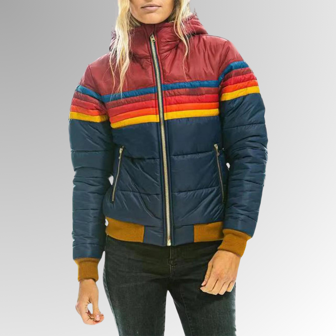 Colorful Classic Stripe Coat