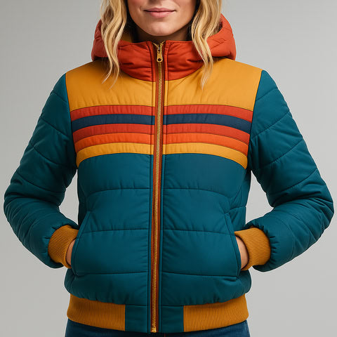 Colorful Classic Stripe Coat