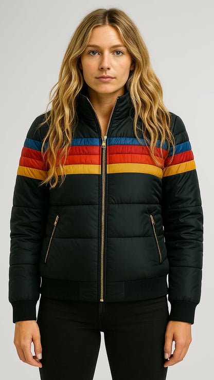 Colorful Classic Stripe Coat