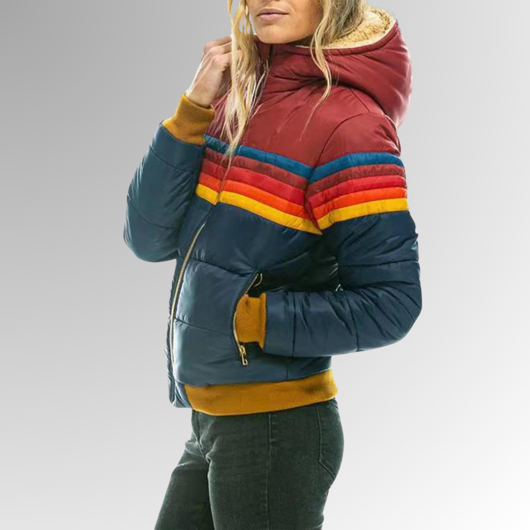 Colorful Classic Stripe Coat