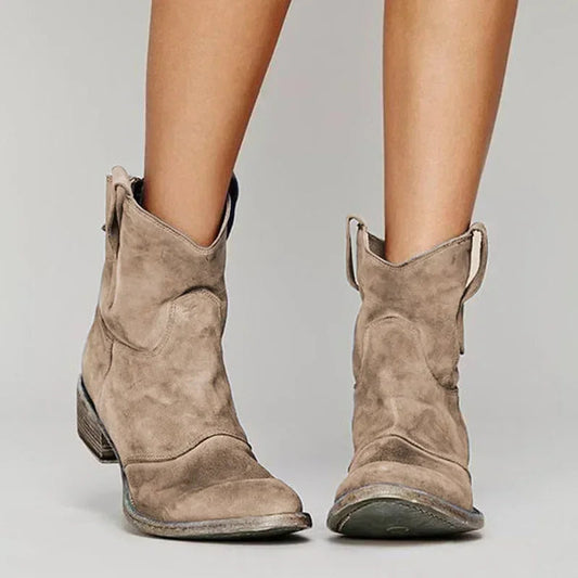 Classic Ankle Women's Leather Boots - Luxivelle