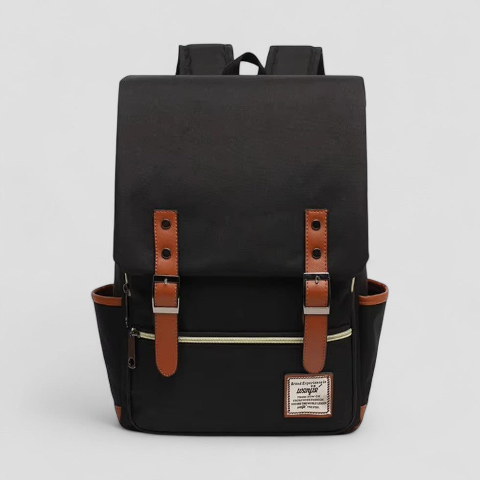 Vintage Canvas Laptop Backpack for School and Travel 0