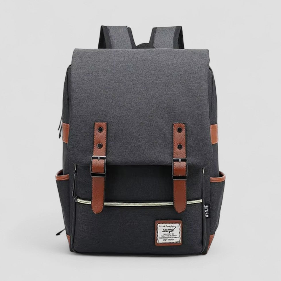 Vintage Canvas Laptop Backpack for School and Travel 1