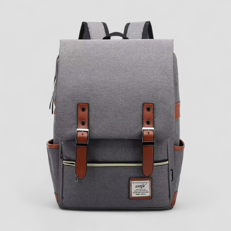 Vintage Canvas Laptop Backpack for School and Travel 2
