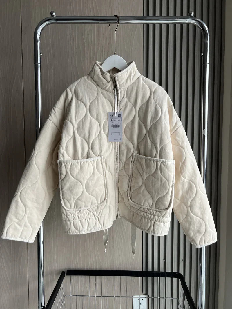 Warm Padded Women's Winter Parka Coat - Luxivelle