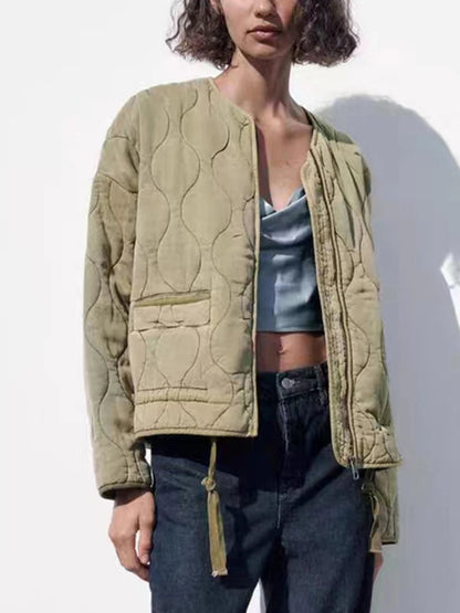 Classic Quilted Winter Coat | Women's Outerwear Jacket - Luxivelle
