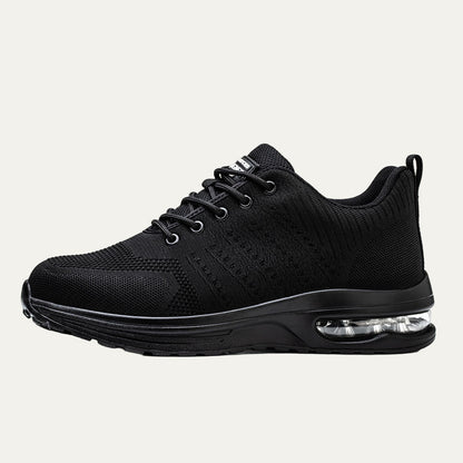VogeLuxe | Men’s All Black Air Knit Running Shoe 1