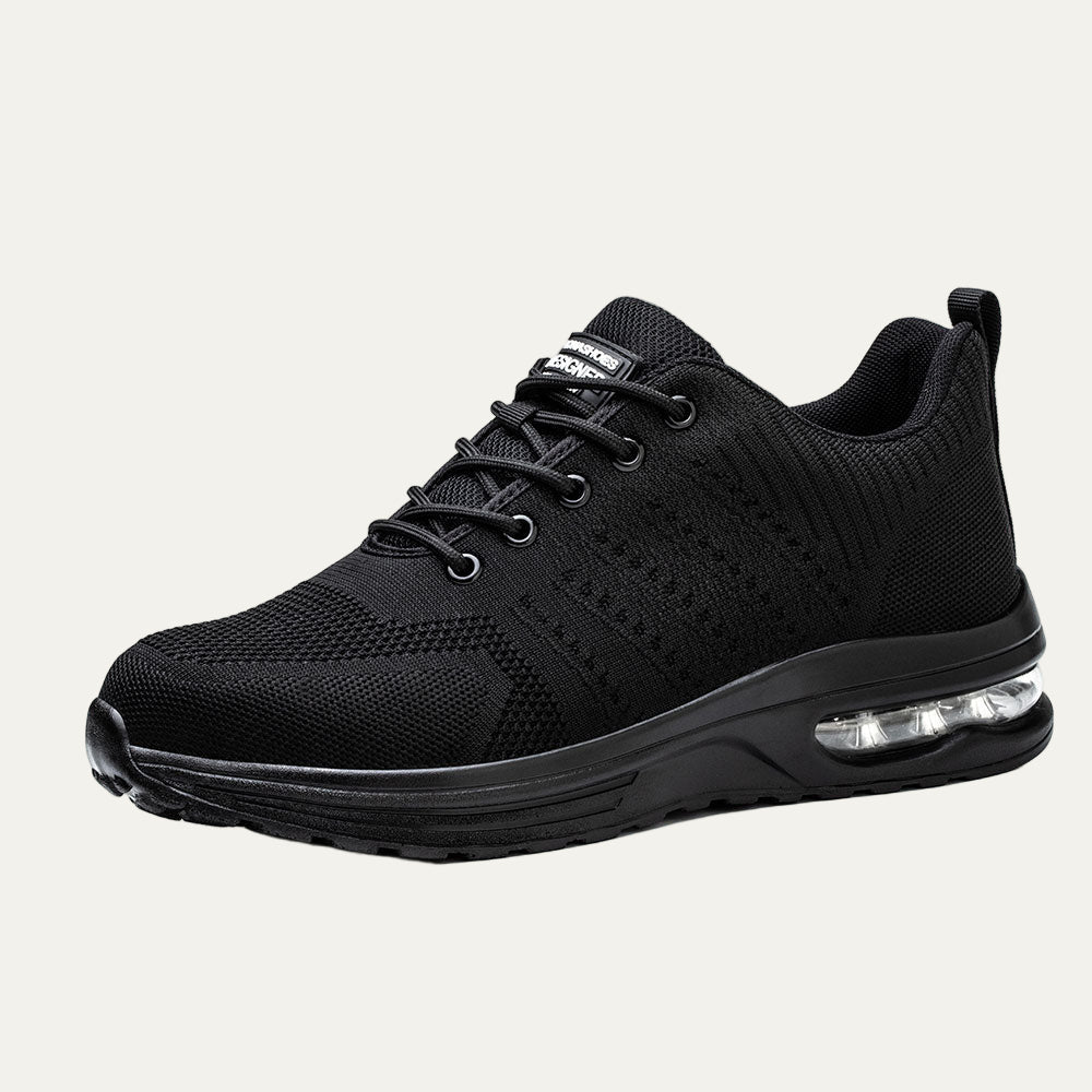 VogeLuxe | Men’s All Black Air Knit Running Shoe 2
