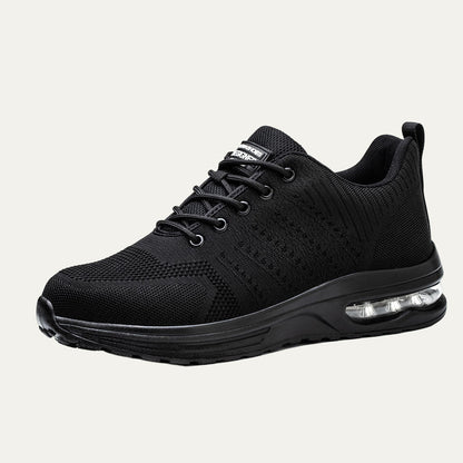 VogeLuxe | Men’s All Black Air Knit Running Shoe 2